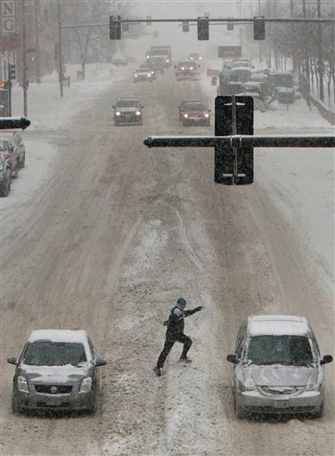 Illustration for article titled First Major Winter Storm Drops Crapload Of Snow On Midwest